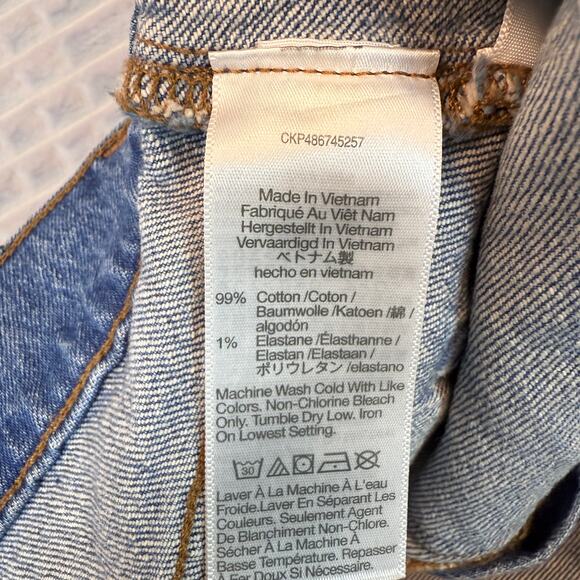 Womens Madewell The Perfect Vintage Wide Leg Jeans Size 29  Blue  Zip Fly - Picture 8 of 9